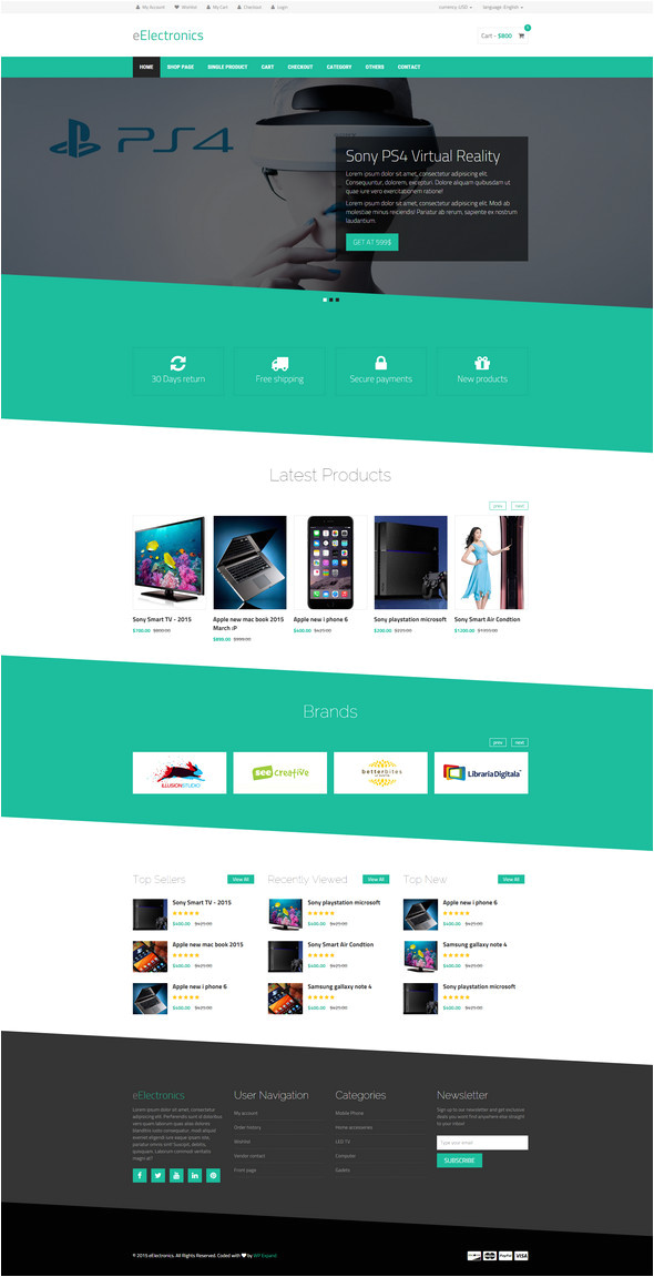 best html ecommerce website templates
