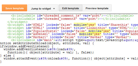 Edit Blogger Mobile Template How to Customize and Edit Blogger Mobile Template