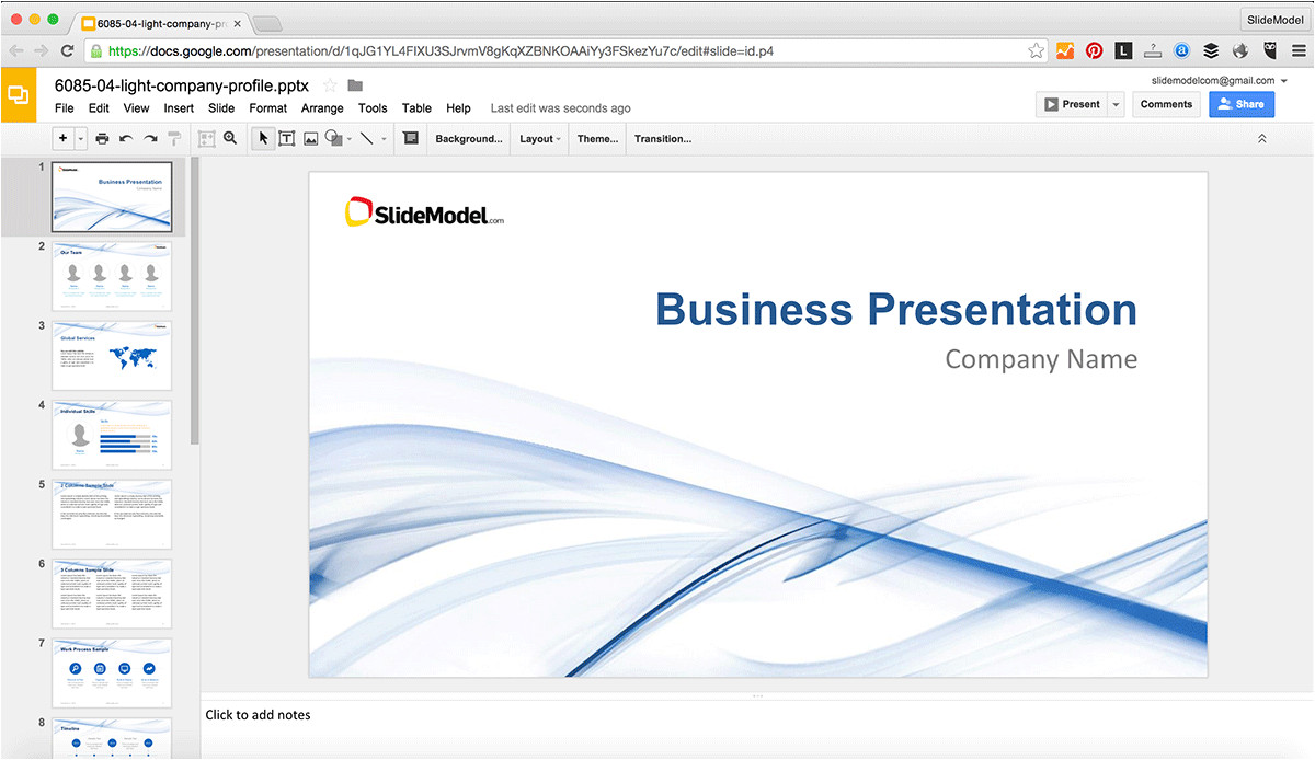 how to edit powerpoint templates in google slides