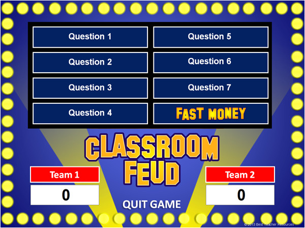 family feud powerpoint template classroom feud