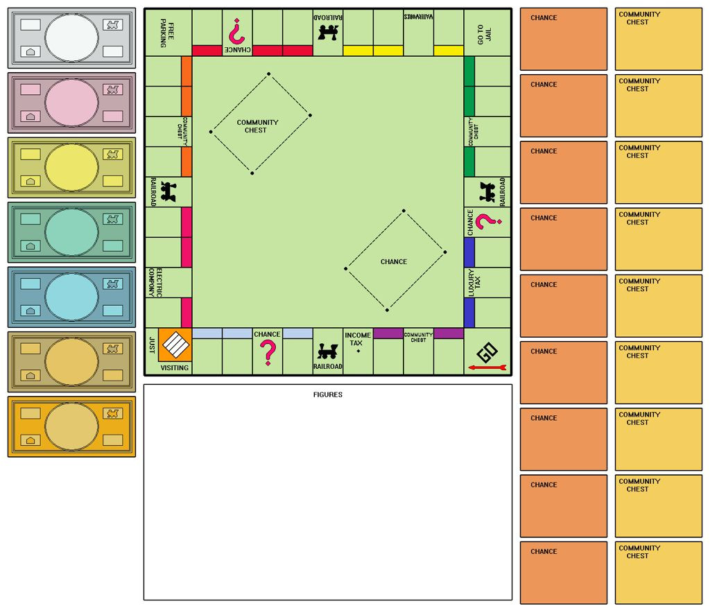 Educational Game Templates Monopoly Template All Fun Games Pinterest Spiel