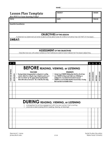 file lesson plan template pdf