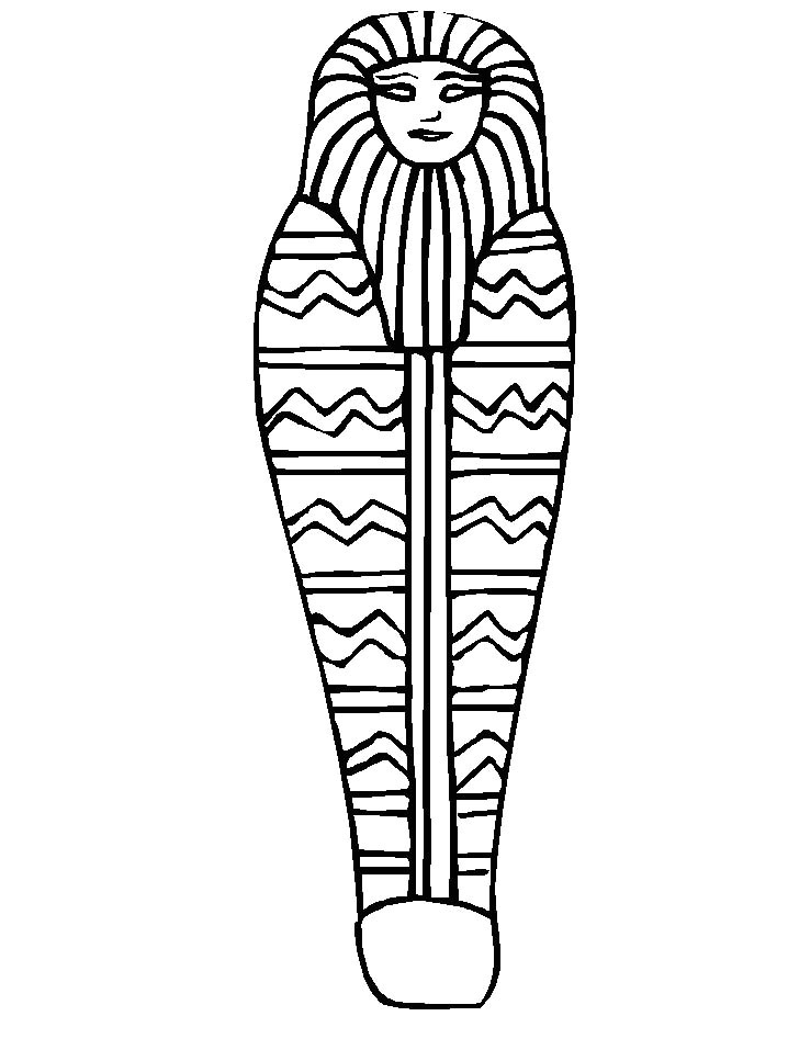 sarcophagus coloring page