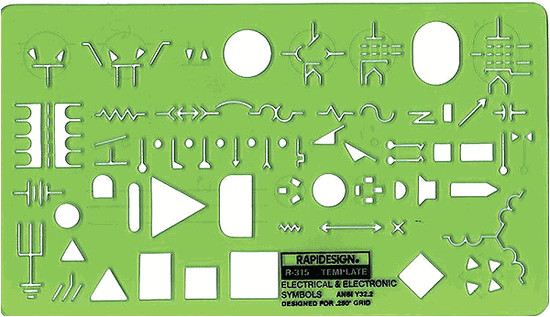 Electrical Drafting Templates Rapidesign R 315 Electrical Drawing Template Electrical