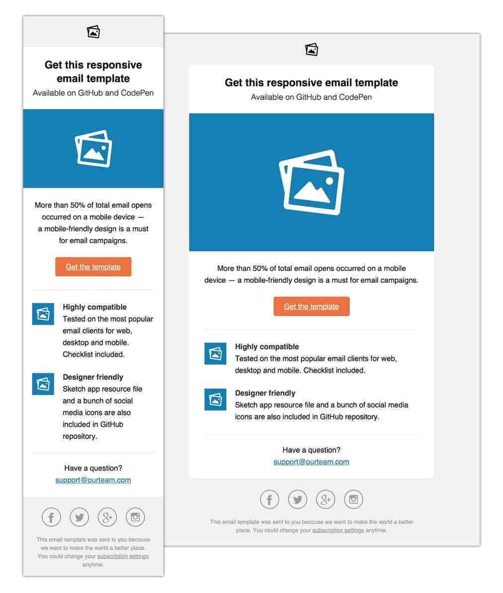 html email template design