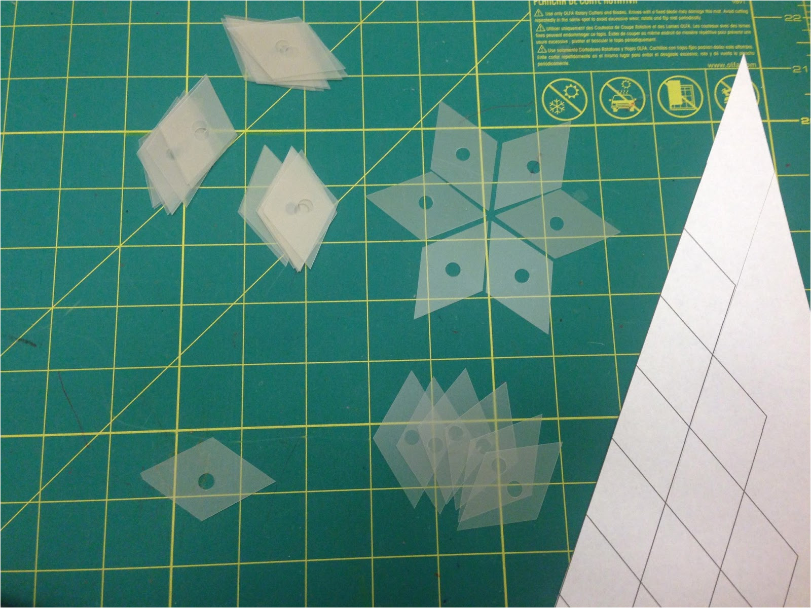 English Paper Piecing Plastic Templates Chucklemops Make Your Own Templates for English Paper Piecing