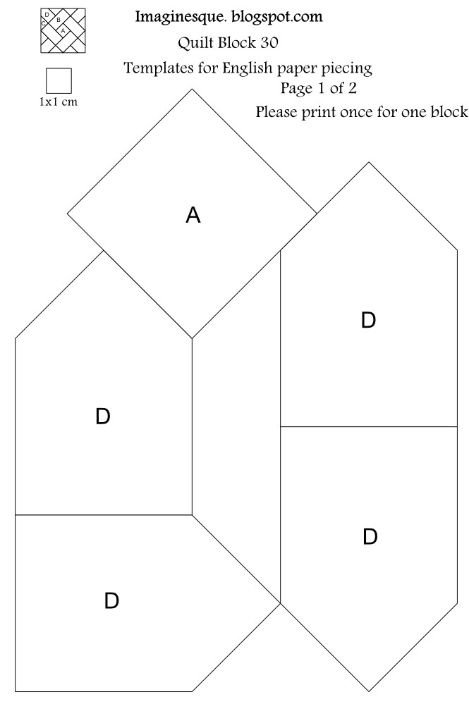 quilt block 30 pattern templates