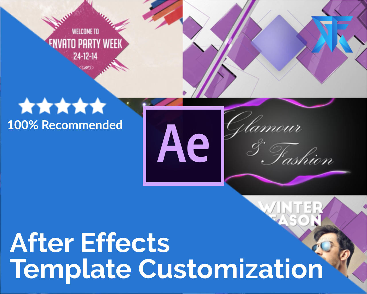 9070 after effects video template customization and rendering