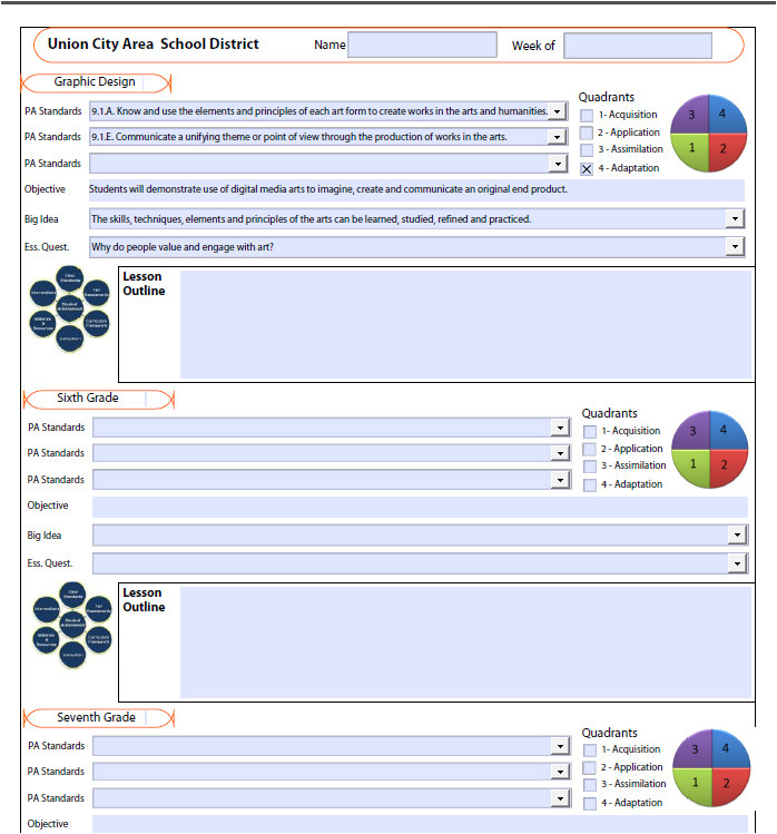 Essential Question Lesson Plan Template Lesson Plan Template with Drop Down Boxes for State