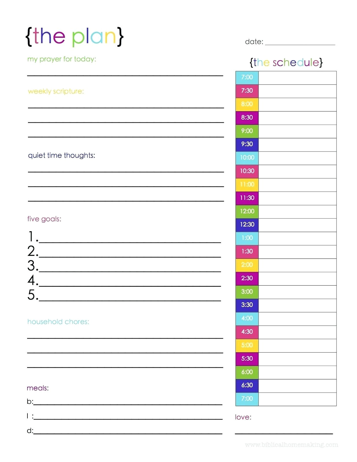 evernote daily planner template