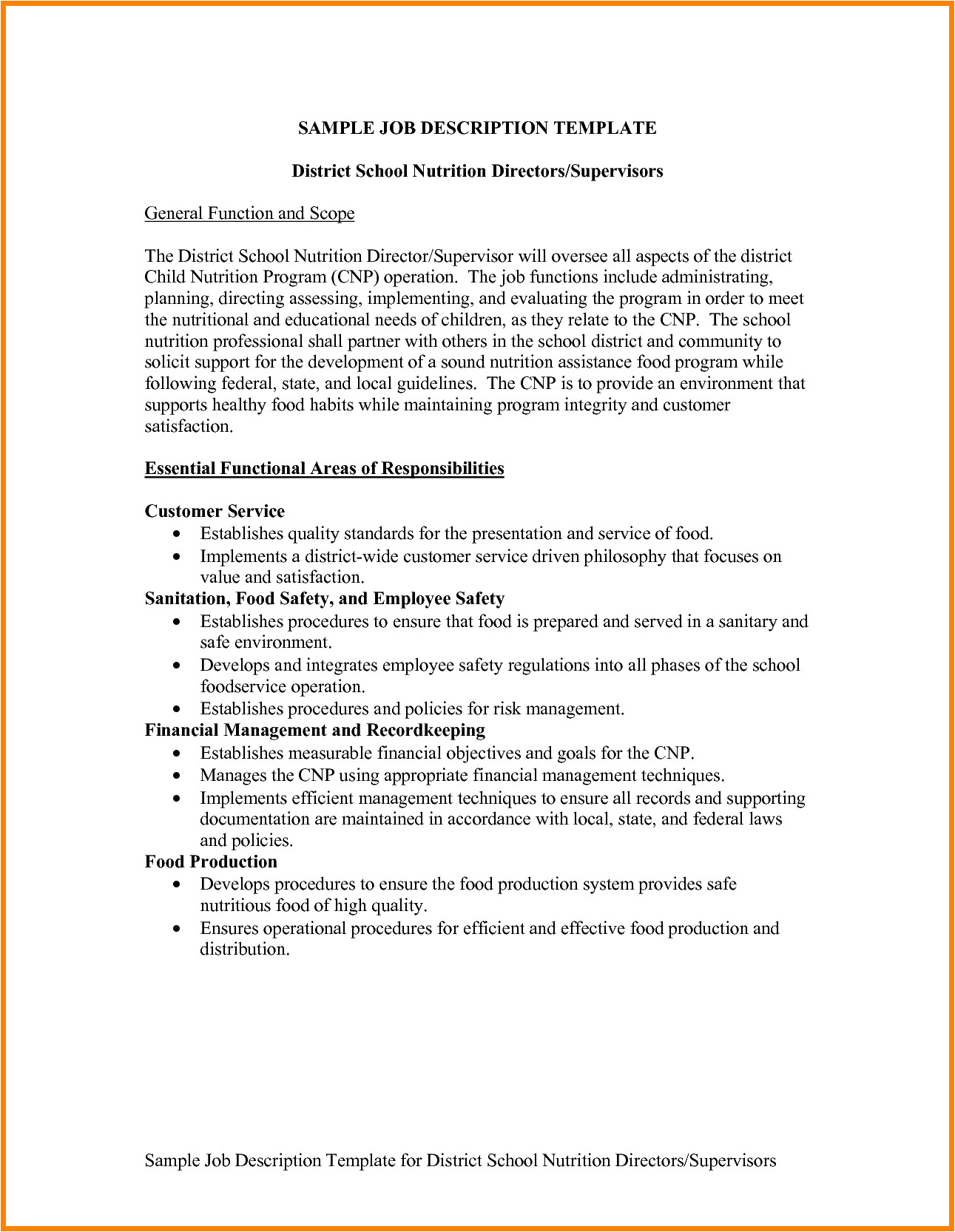 Example Of A Job Description Template 10 It Job Description Examples Ledger Paper
