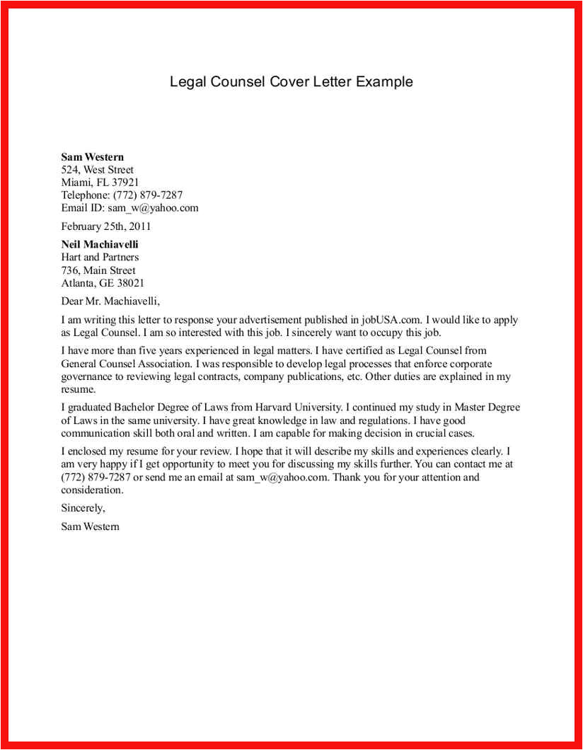 Example Of A Written Cover Letter 1 Example Of A Written Cover Letter Pre Written Cover Letter Apa Example