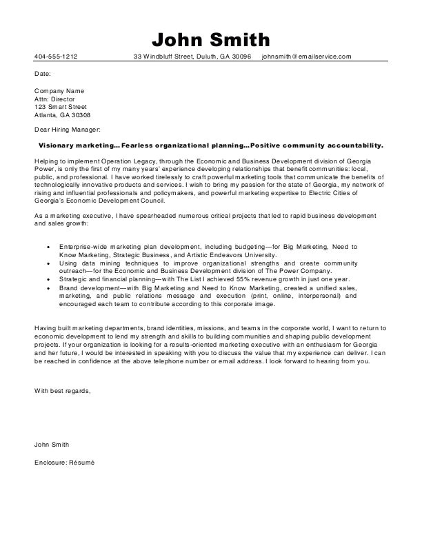 Example Of An Excellent Cover Letter Excellent Professional Resume Cover Letter Sample
