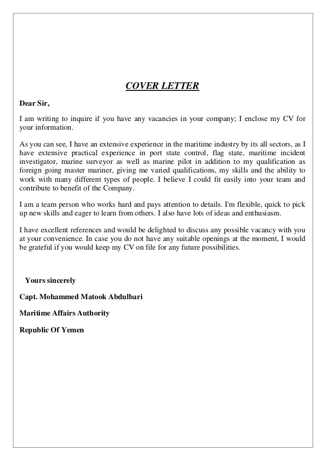 Example Of Covering Letter to Go with Cv Mohammed Matook Cover Letter Cv