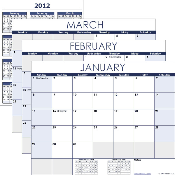 calendars for 2013