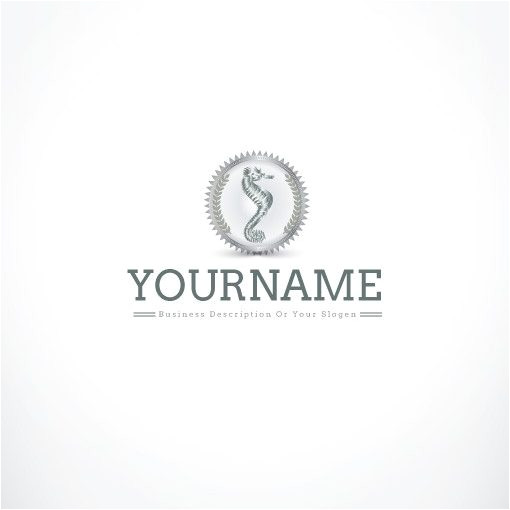 exclusive logo design seahorse logo templates free business card