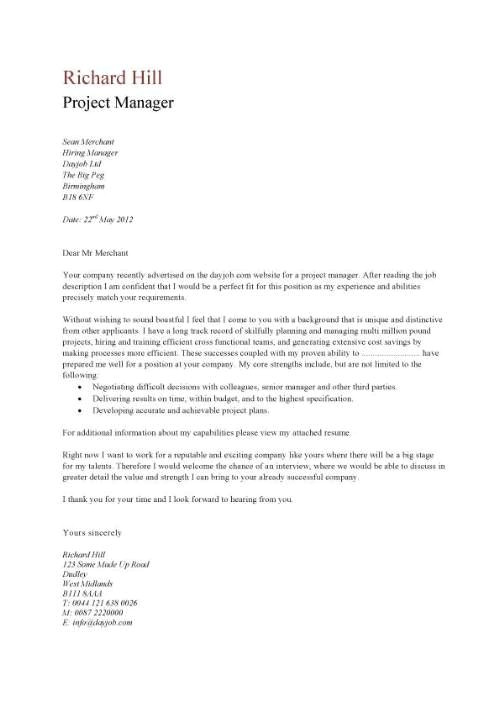 best eye catching cover letter example