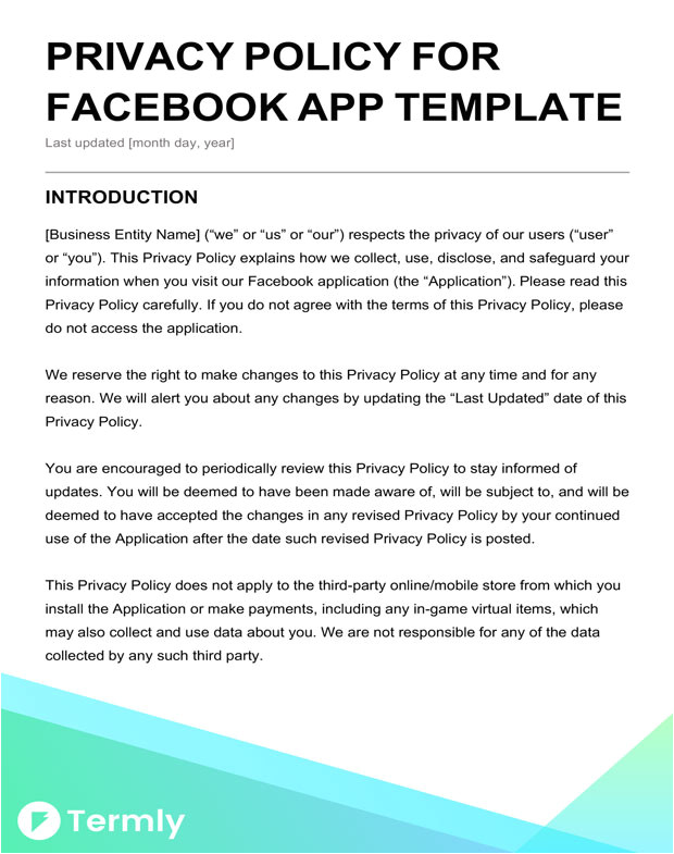 sample privacy policy templates guide