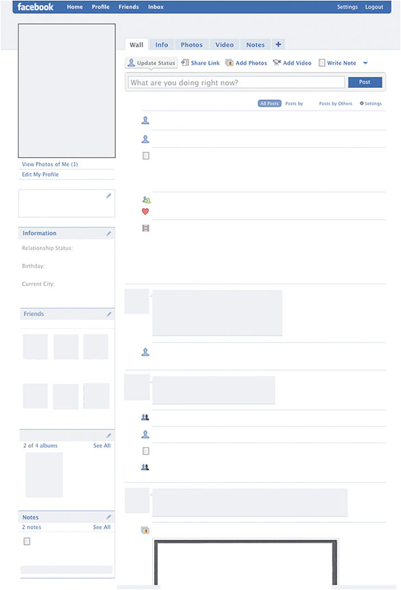 amazing blank facebook template