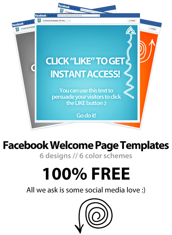 free facebook page template