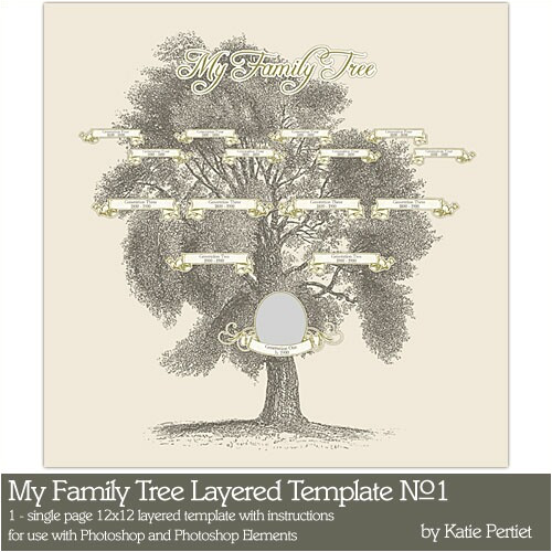 family tree template digital