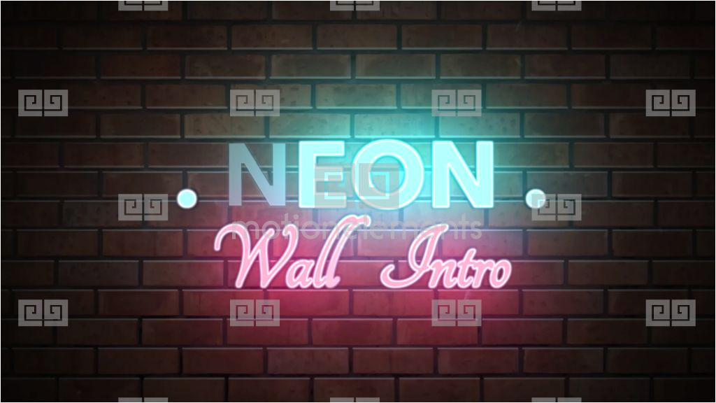 apple motion template 8141895 neon wall intro apple motion and final cut pro x template