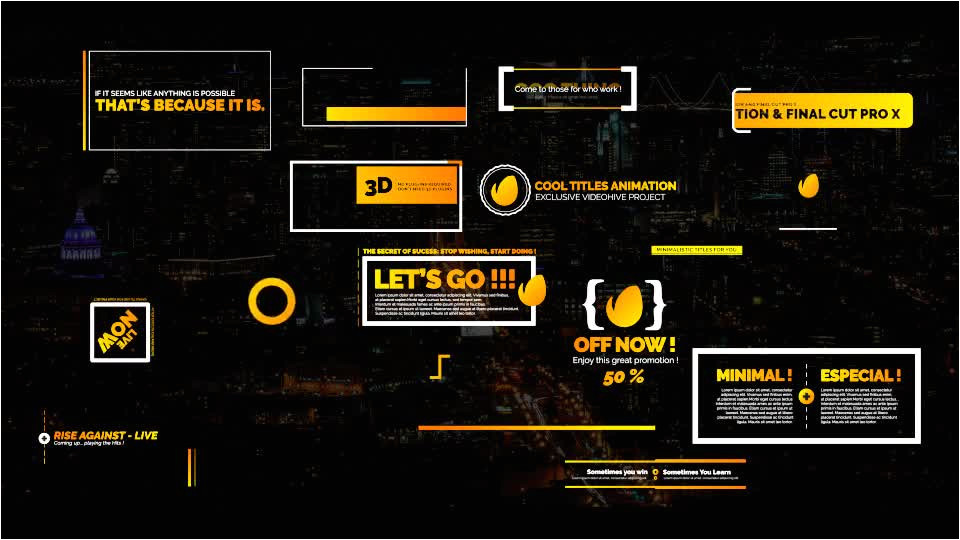 modern promo titles pack for fcpx download videohive 20587062