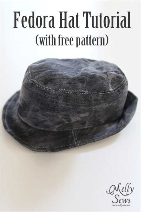 fedora hat tutorial and pattern