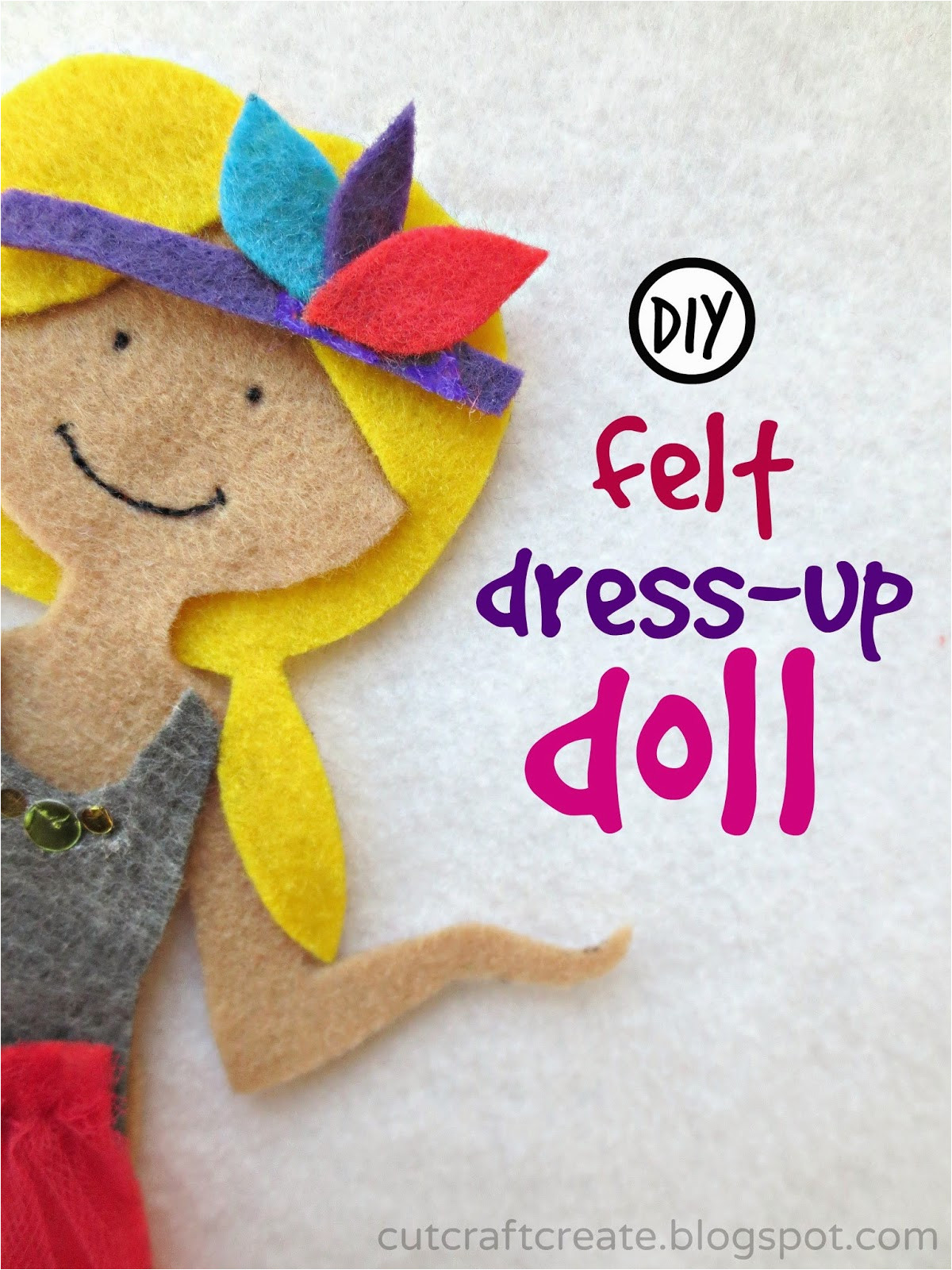 diy felt dress up doll