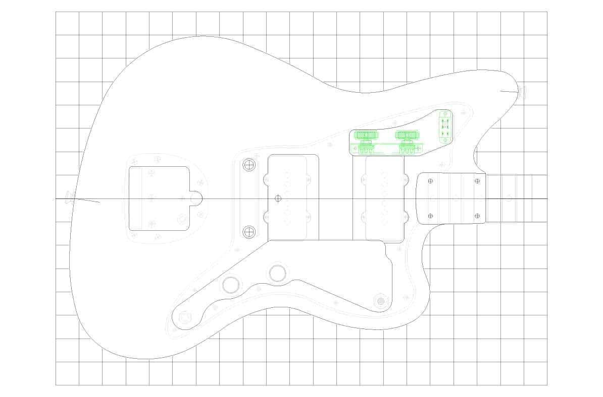 Fender Jazzmaster Body Template Fender Jazzmaster Guitar Templates Electric Herald