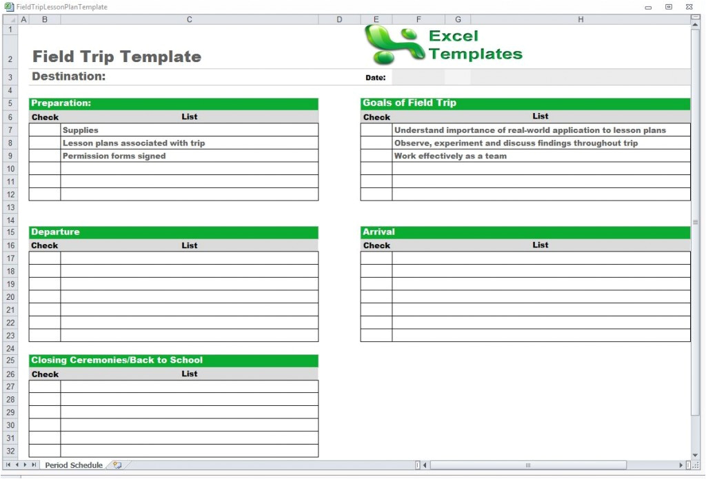 Field Trip Lesson Plan Template Field Trip Template Field Trip Lesson Plan Template