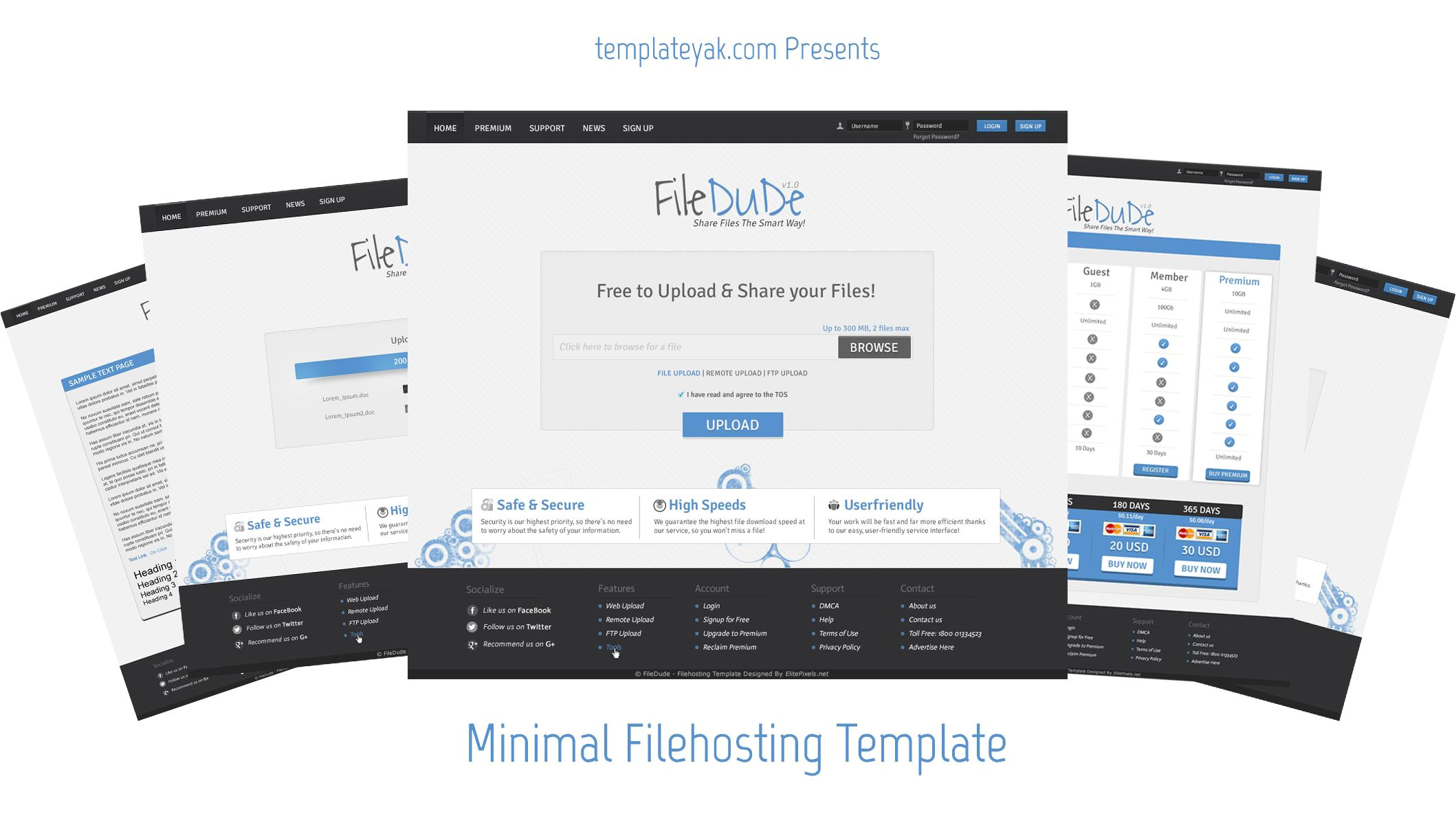 filedude file image hosting template now coded for xfs 2 1 161209