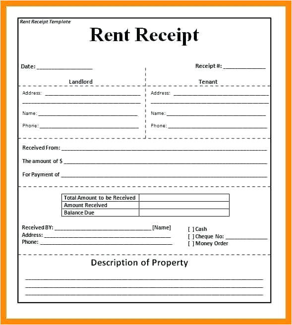 rent receipt forms rent receipt sample rent receipt fillable form free