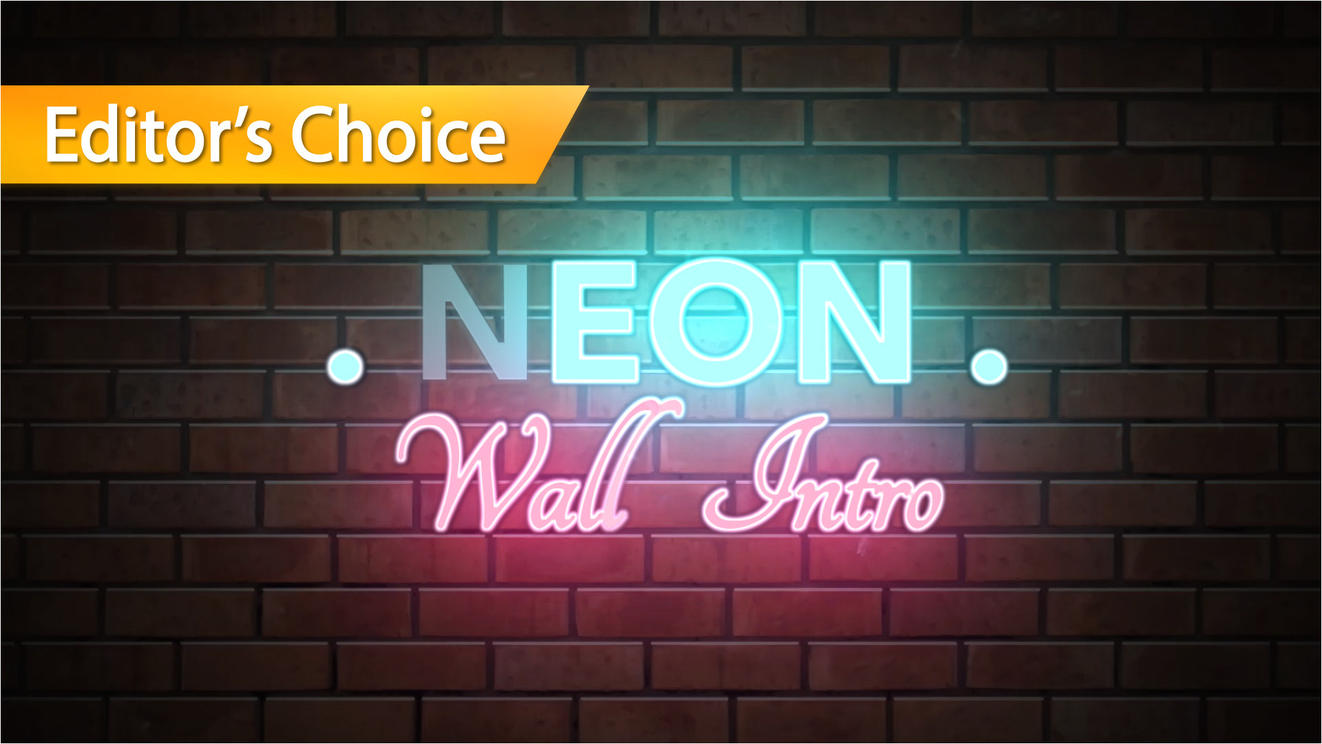 neon wall title