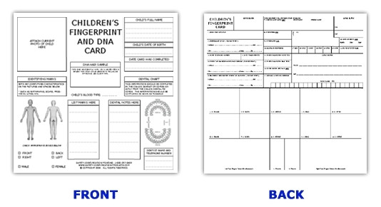 Fingerprint Paper Template Free Printable Id Cards Templates Vastuuonminun