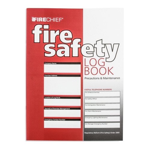 fire safety log book a4