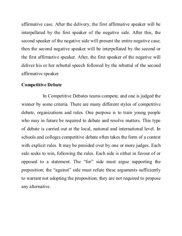 First Speaker Debate Template assignment On Pedagogy Debates