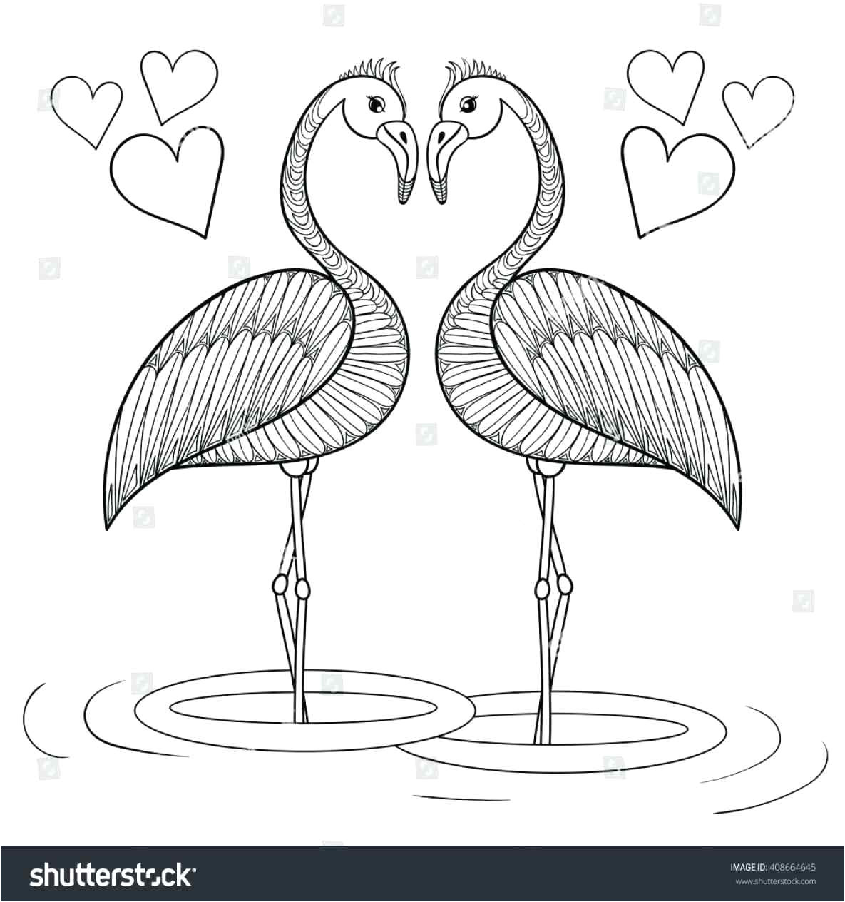 flamingo beak template
