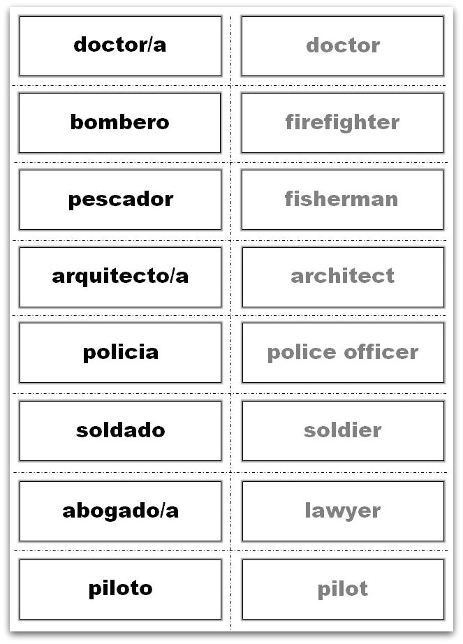 vocabulary flash cards