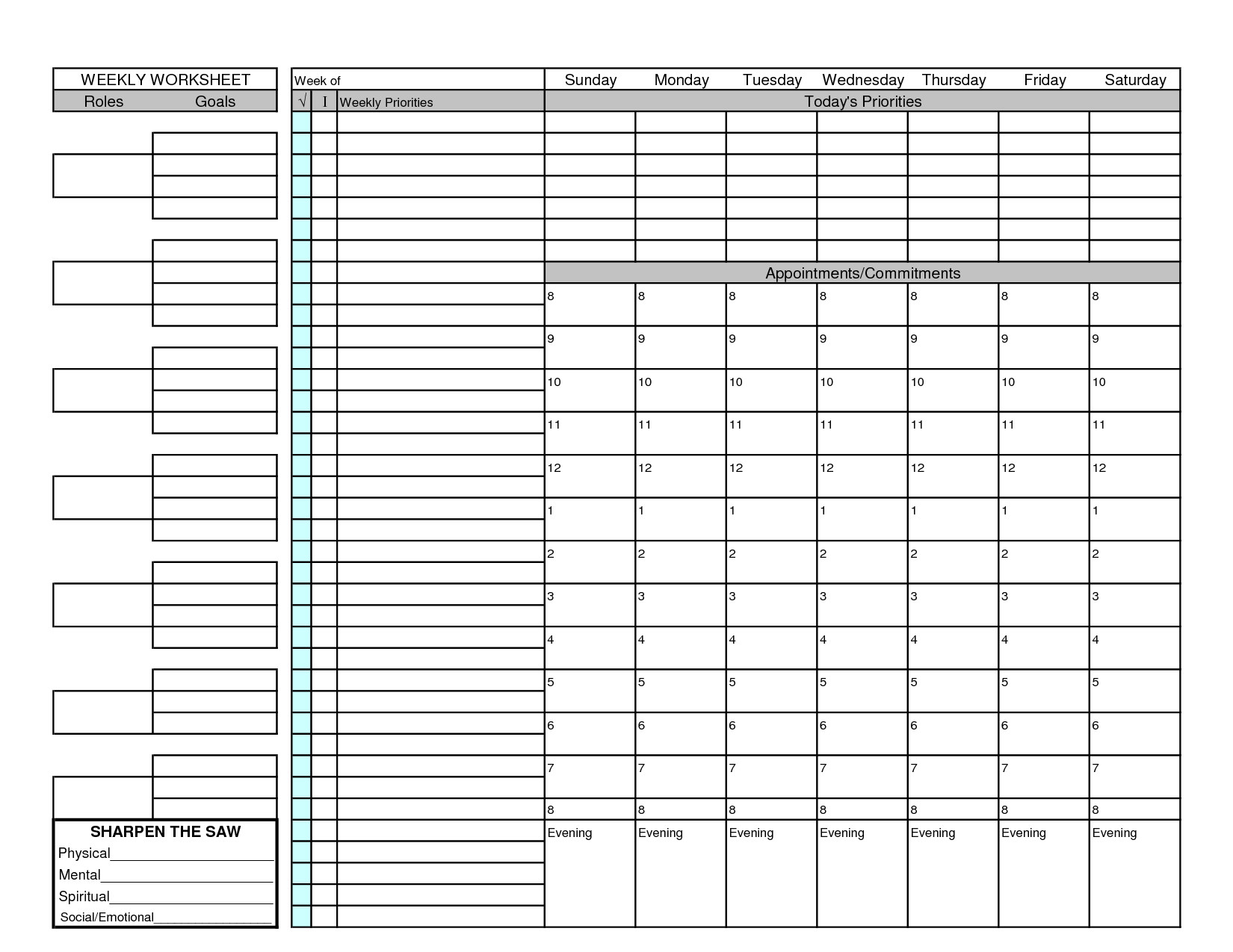 Franklin Covey Calendar Template Franklin Covey Weekly Planner Template Time Management