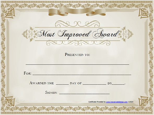 award certificate templates free