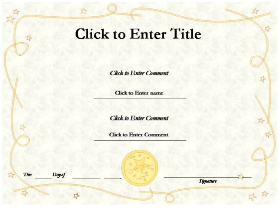 free download award certificate template samples