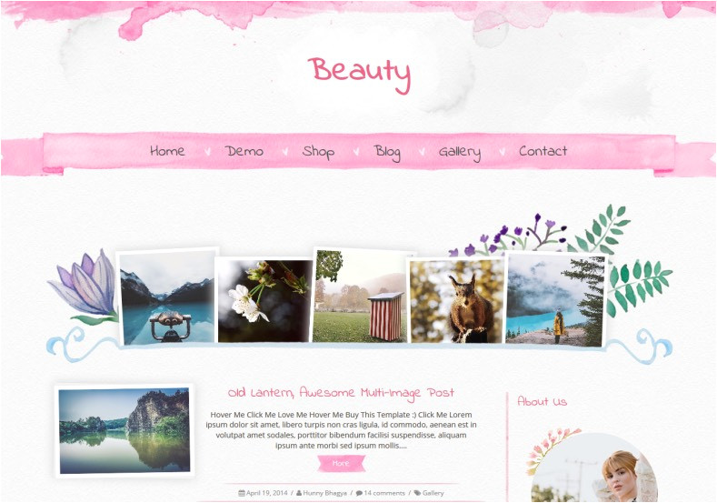 Free Beauty Blog Templates Beauty Blogger Template Blogspot Templates 2018