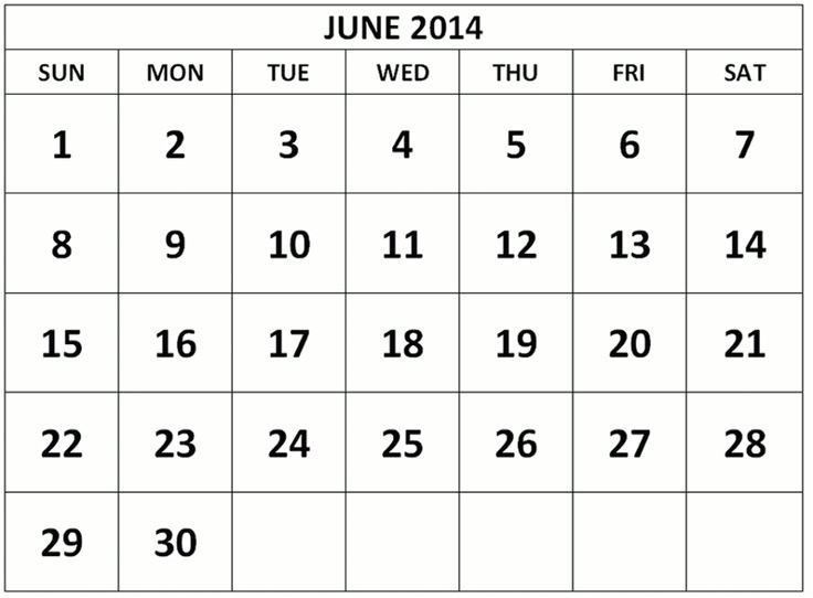 free calendar templates 2014 canada