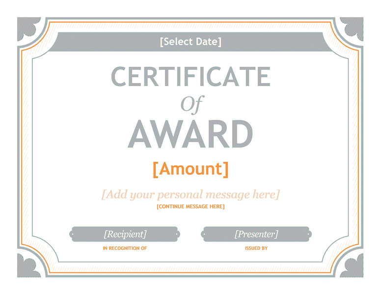 gift certificate template word 2010