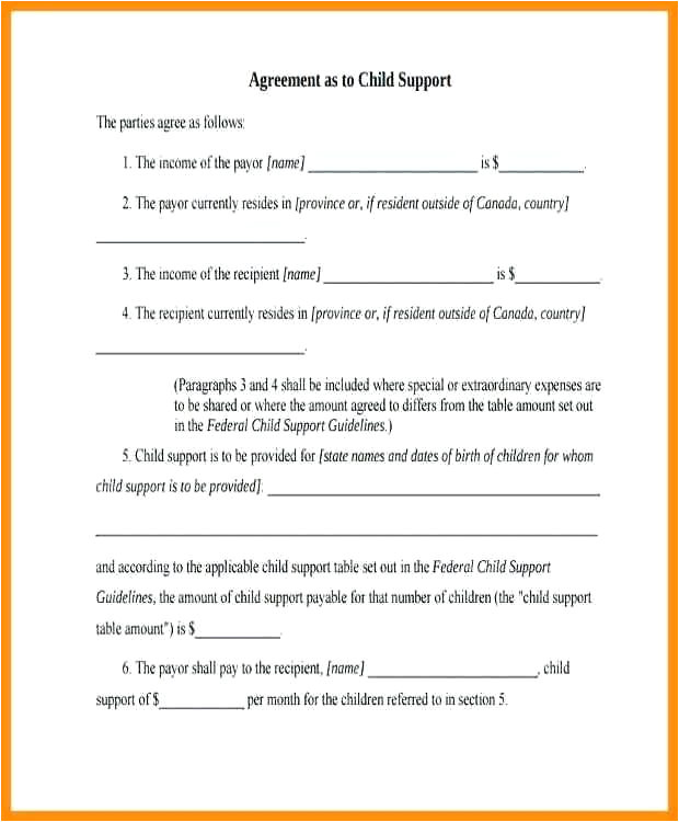 child support receipt form