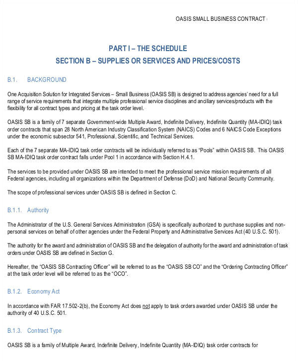 Free Contract Templates for Small Business Business Contract Template 7 Free Word Pdf Documents
