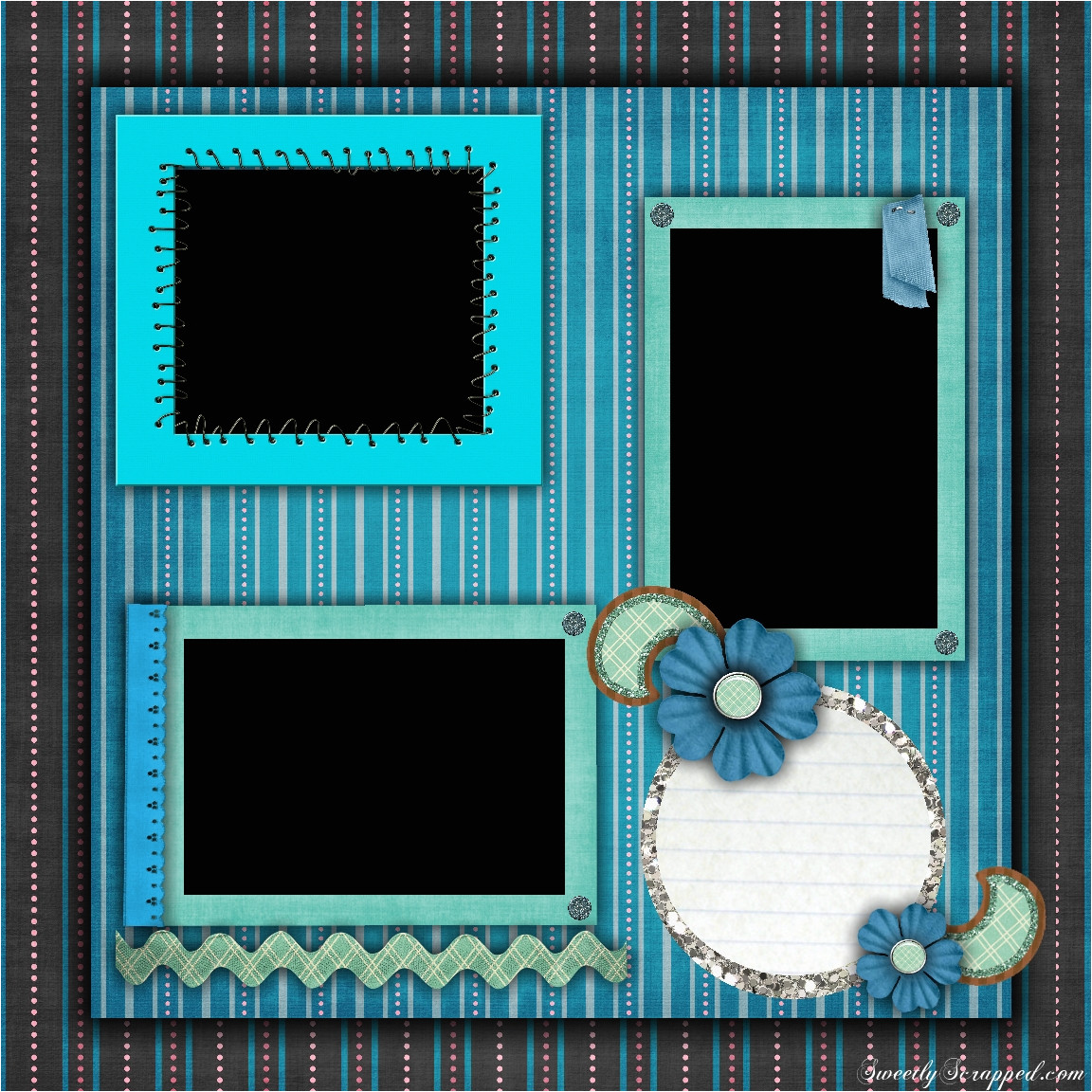 free digital scrapbook pages templates