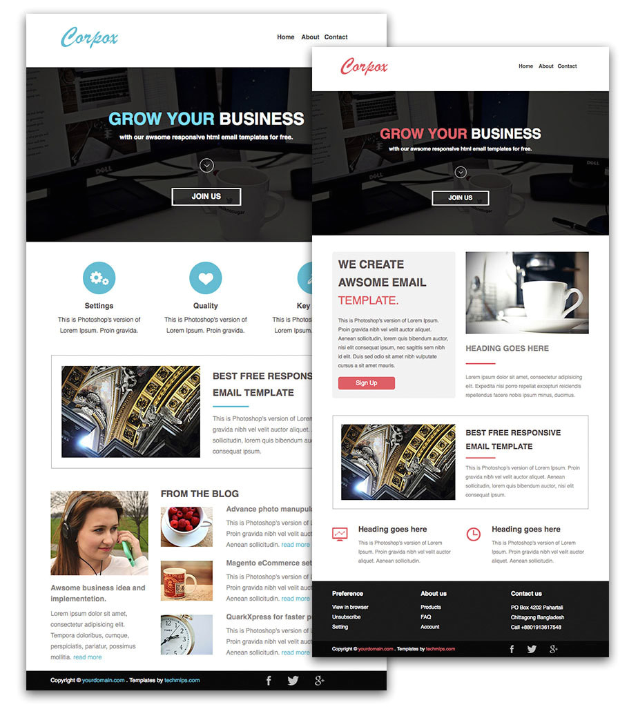 Free Email Templates for Mailchimp Mailchimp Email Templates Free Download Templates