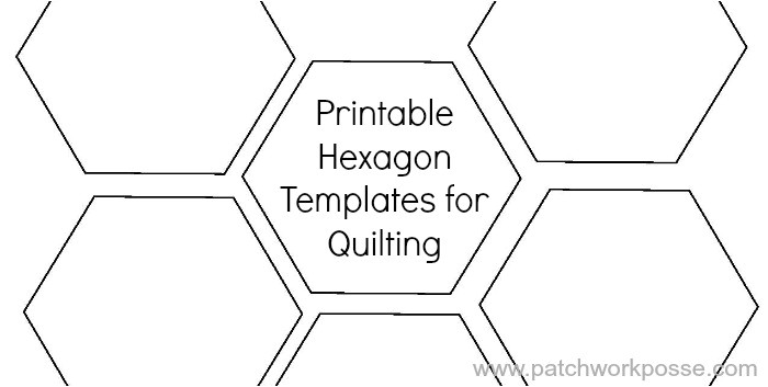 printable hexagon template for quilting